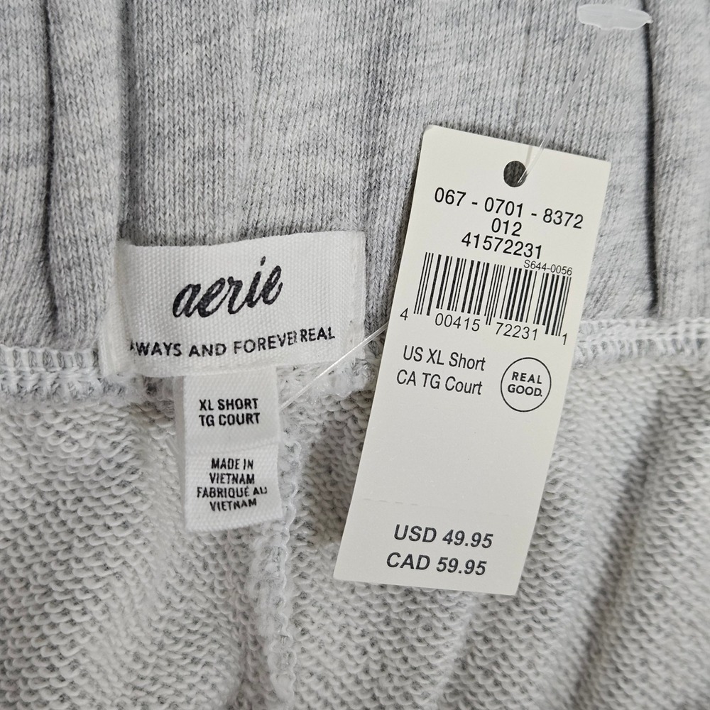 Aerie NWT Wide Leg Sweatpants High Rise Athleisure Relaxed Comfort Gray XLP - Picture 13 of 14